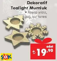 DEKORATİF TEALİGHT MUMLUK